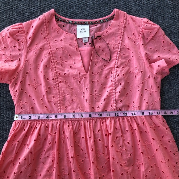 Knox Rose eyelet babydoll tiered dress size small - Picture 6 of 8